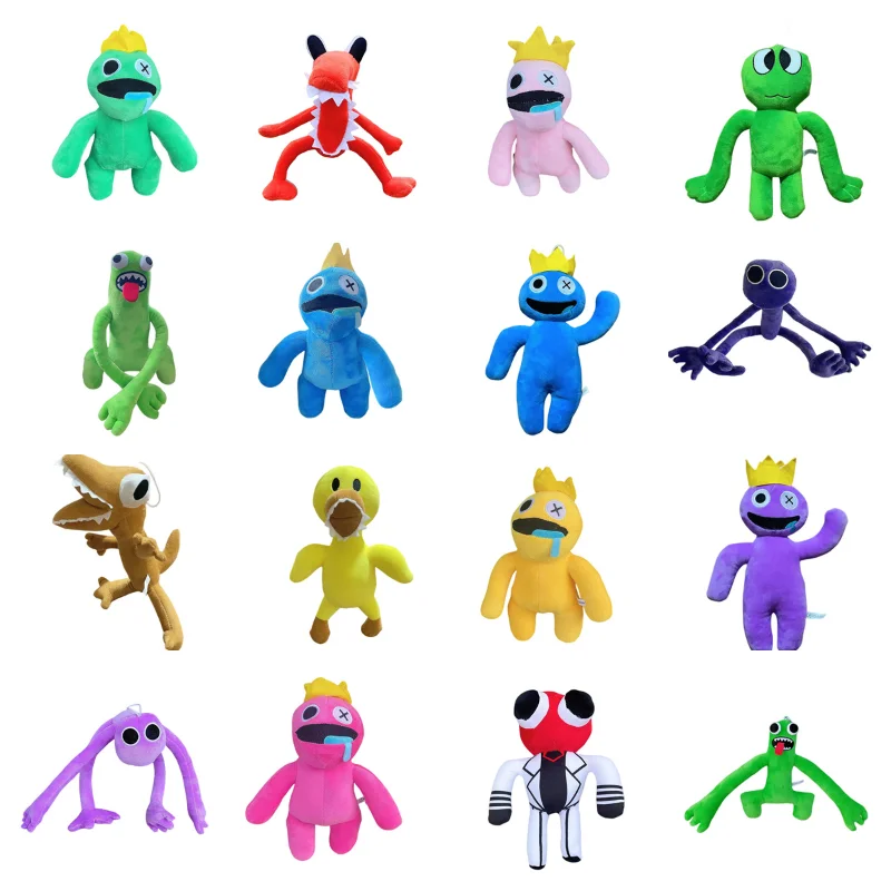 

New Christmas Huggy Wuggy Rainbow Friends Stuffed Toy Rainbow Plush Toy Kawaii Doll for Boys and Girls Halloween Gift