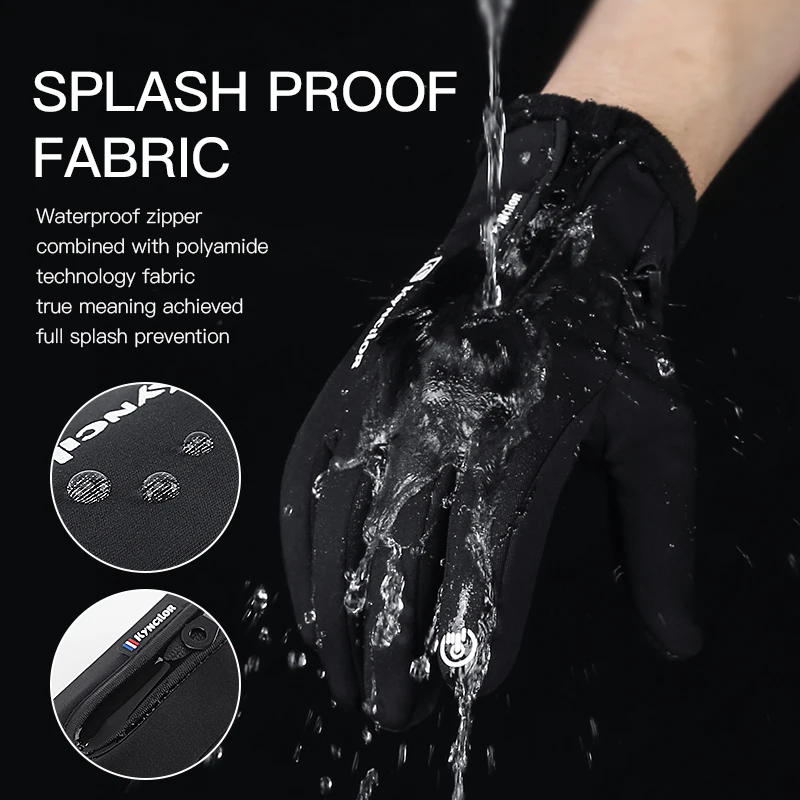 Running Ski Gloves Outdoor Sports Warm Full Finger Touchscreen Gloves Waterproof Non-Slip Gloves For Women Men