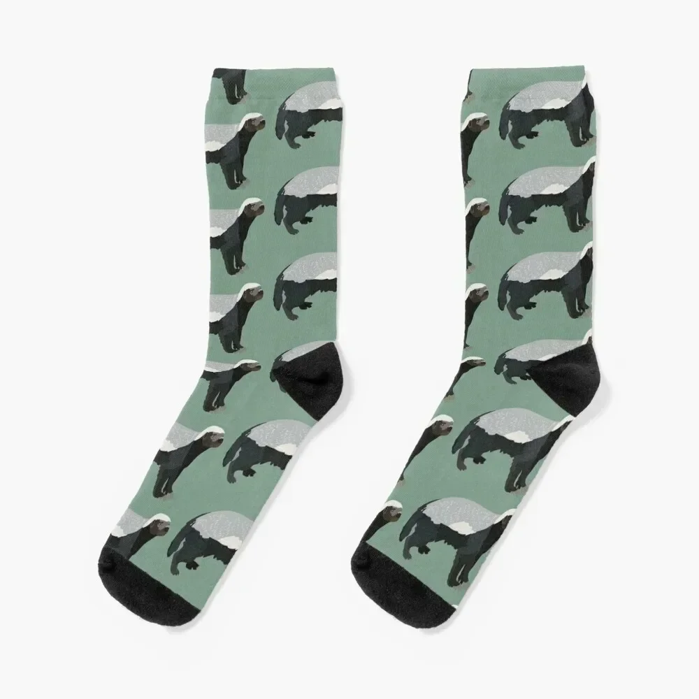 H is for Honey Badger Socks Детские лоты модные носки Мужские женские