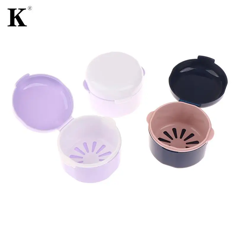 

Denture Box Bathroom Denture Cup False Tooth Holder Mouthguard Cleaning Container Dental Retainer Organizer Storage Case