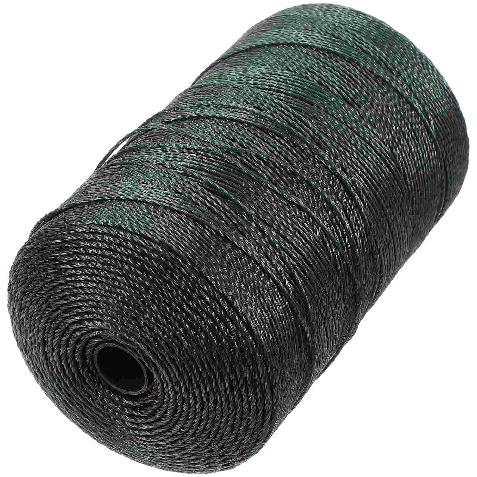 Рыболовная сеть ремонтная леска шпагат нейлоновая сетка оплетка темно-зеленая