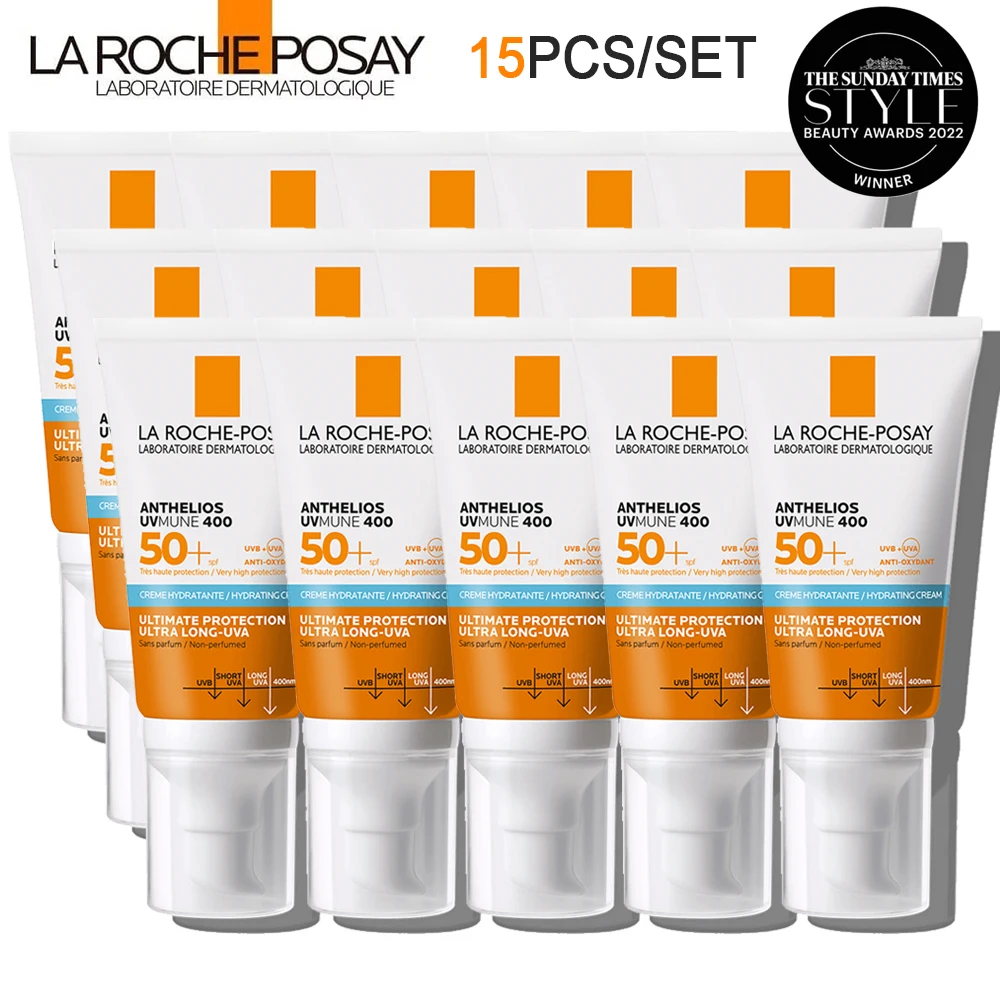 

15pcs La Roche Posay ANTHELIOS Uvmune400 SPF 50+ Face Sunscreen Anti Shine Anti Brillance Oil Control for Sensitive and Dry Skin