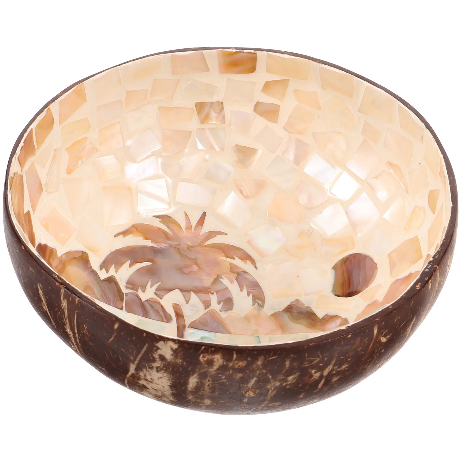 

Coconuts Shell Salad Bowl Novelty Coconuts Shell Food Holder Home Hotel Food Container Decor