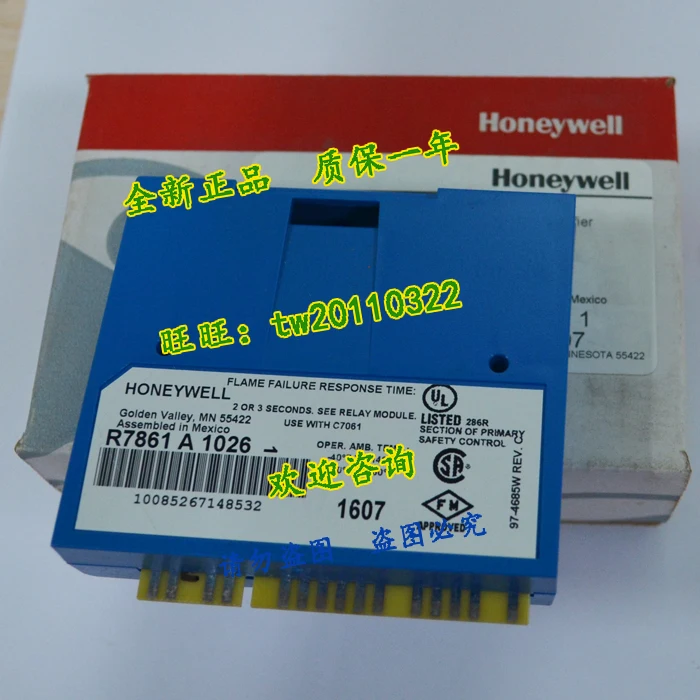[Подлинная гарантия] Контроллер пламени Honeywell R7861A1026