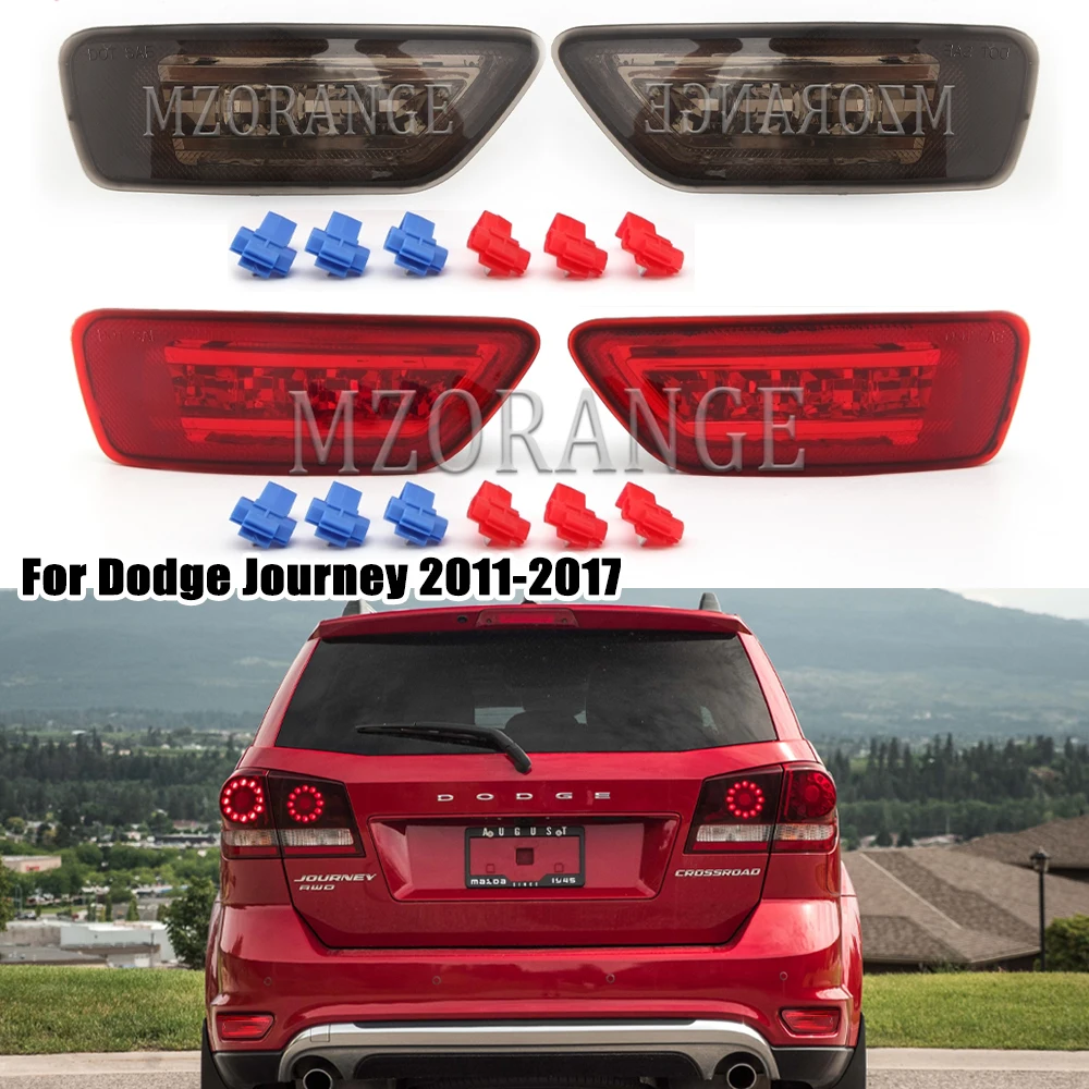 2pcs LED Rear Bumper Light For Jeep Grand Cherokee WK2/Compass/Dodge Journey 2011-2017 Tail Brake Reflector Signal Fog Lamp