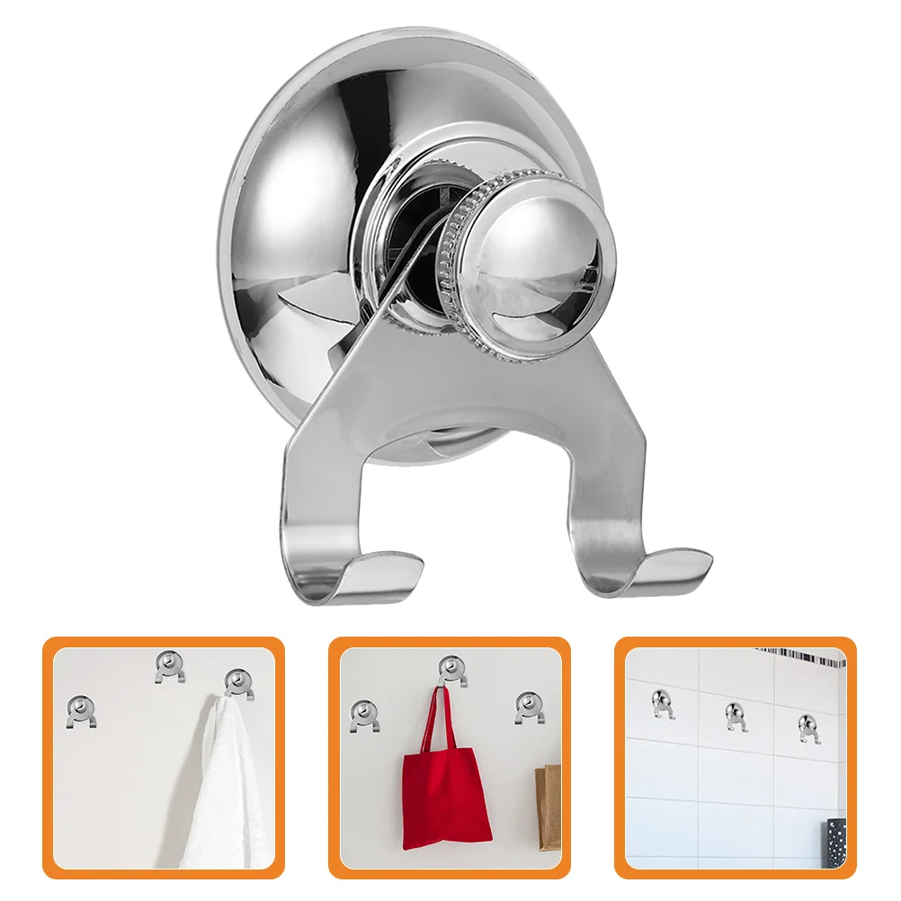 

Hooks Suction Hook Shower Robe Hanger Bathroom Holder Coat Cup Steel Bath Towel Stainless Adhesivewall Duty Heavy Cups Kitchen