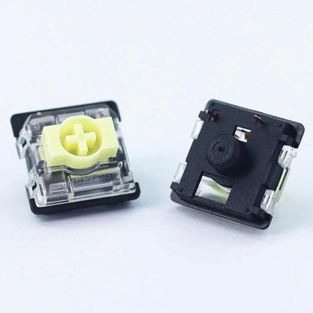 Фото Механический мини-переключатель GATERON KS-33 Low Profile 2.0 Banana Switch с 3 контактами, настраиваемой RGB-подсветкой, светло-зеленый, для игровых клавиатур и ПК №4