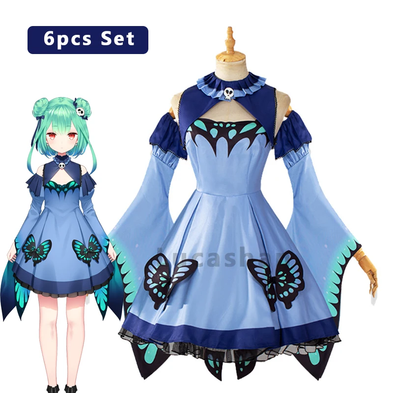 

Vtuber Hololive Uruha Rushia Cosplay Costume Dress Suit Anime Uniform Halloween Carnival Party Outfit For Women Girl Dresses Set