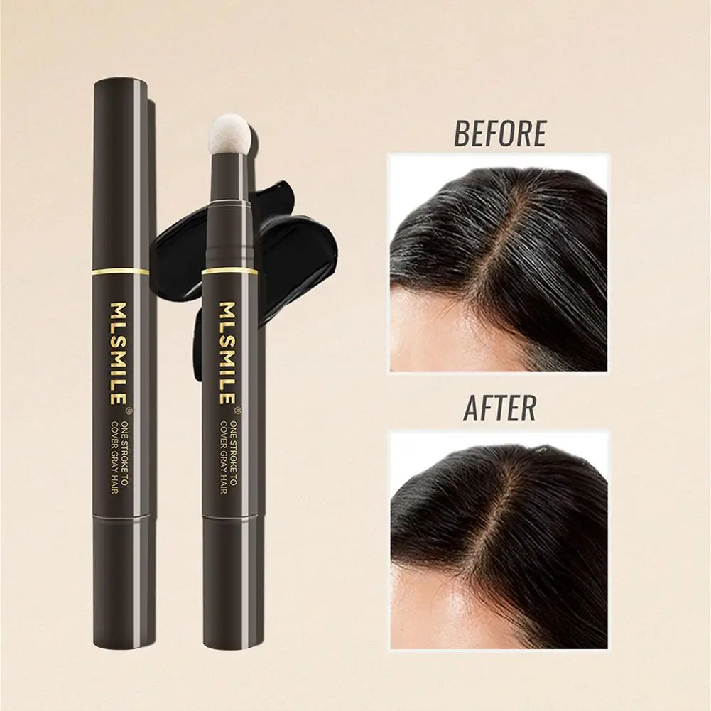 Fill-in-the-White Pen Stick Цвет волос Корневой ретушь Серый ручка Ручка Корни для покрытия