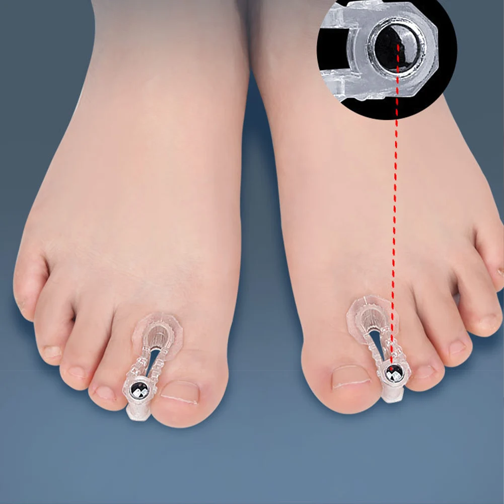 1 Pair Silicone Toes Separator Bunion Bone Ectropion Adjuster Toes Outer Appliance Foot Care Tools Hallux Valgus Corrector
