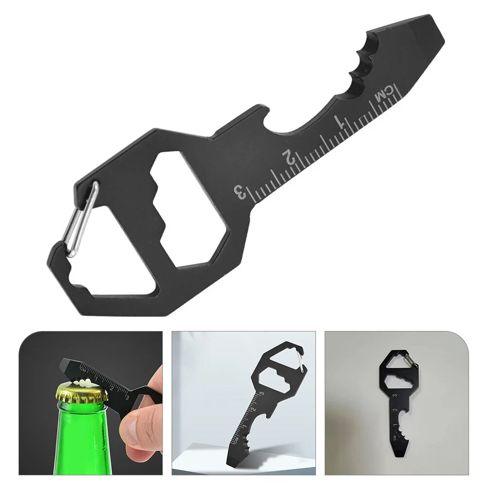 

Screwdriver 6-in-1 Multi-functional Keychain Multitool Cool Keychains Bottle Opener Use Survival