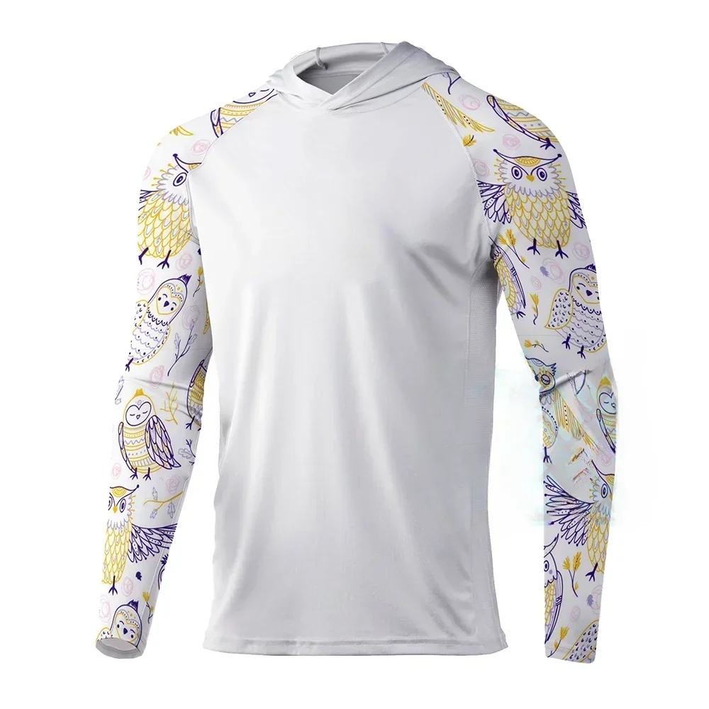 Мужские рубашки с длинными рукавами для рыбалки и УФ-излучения Upf 50+ Одежда