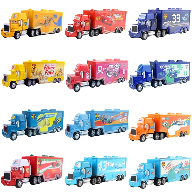

Disney Pixar Cars Truck Toys Lightning Mcqueen Jackson Storm Mack Uncle Truck 2 3 mike Diecast Model Car Kid Boy Birthday Gift