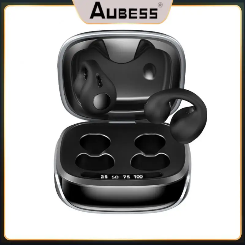 

Waterproof Tws Headphone 5.3 Clip-ear Bone Conduction Wireless Headset New Bone Conduction With Mic Foldable Bass