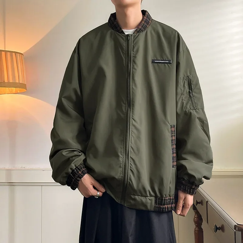 2023 модная бейсбольная куртка свободного кроя унисекс весенне-осенняя винтажная