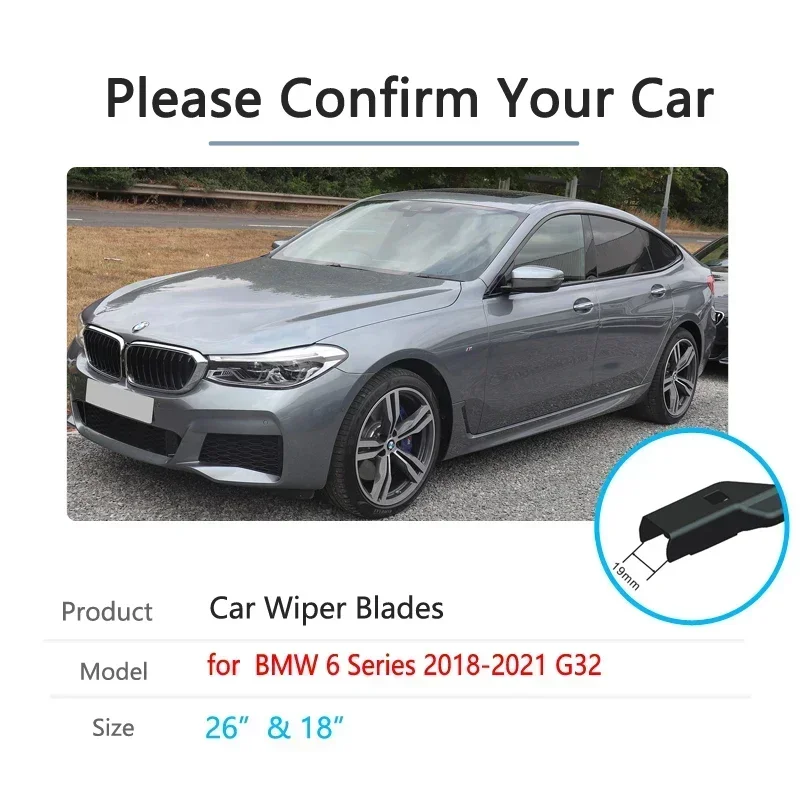 Фото Для BMW 6 серии G32 2018-2021 Gran Turismo GT 630i XDrive: Передние дворники для лобового стекла, автомобильные аксессуары №2