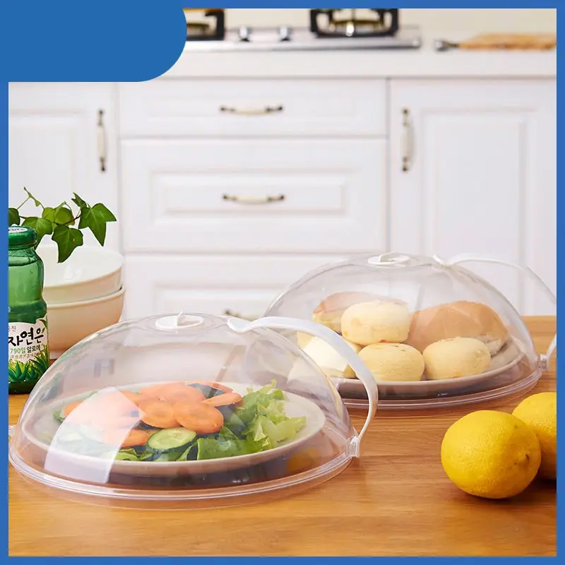 

S/L Size Food Splatter Guard Microwave Food Anti-Sputtering Cover Oven Oil Cap With Steam Vents Magnetic Splatter Lid Cookware
