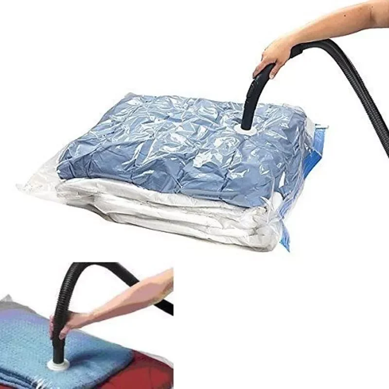 

Hot Sale Vacuum Bag Storage Bag Transparent Border Foldable Extra Large Compressed Organizer Saving Space Seal Bags