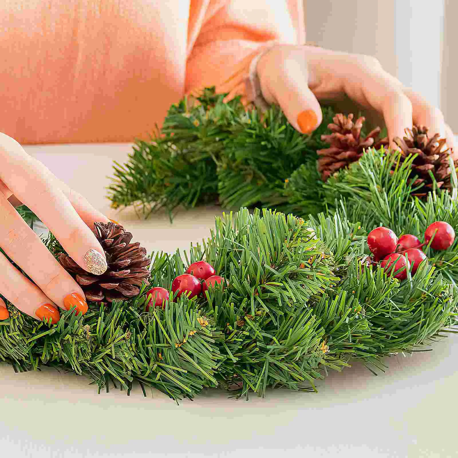 2 шт. гирлянда из ротанга плетеные вручную кольца украшение на день рождения для