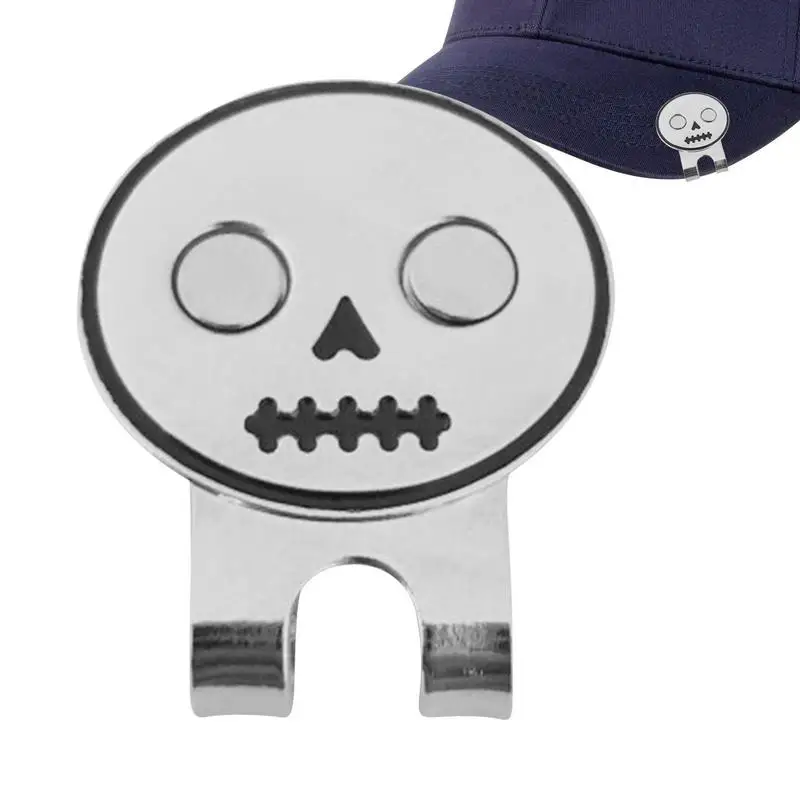

Golf Ball Marker Golf Ball Ball Marker Golf Ball Mark Not Easy To Lose Magnetic Hat Clip Skull Design Fits Any Hat Or Pocket
