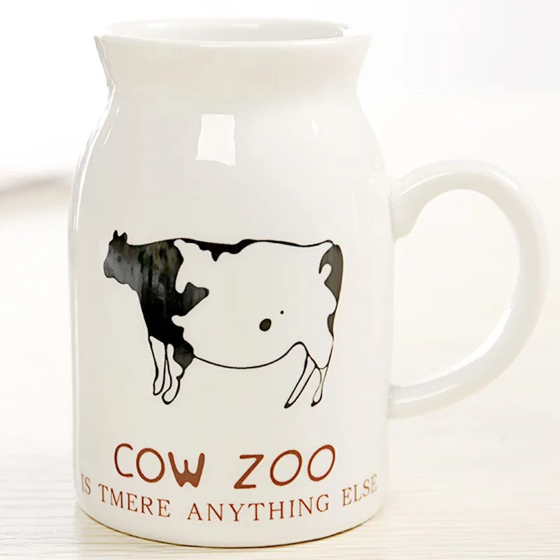 

Sshiny Ceramic Breakfast Milk Cups Coffee Mugs Water Small Cups for Kids 250ml 8.5oz