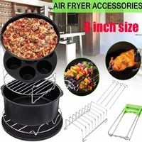 8pcsset 7 inch 8 inch air fryer accessories for gowise phillips cozyna and secura fit all airfryer 3 73 7 4 2 5 3 5 8qt