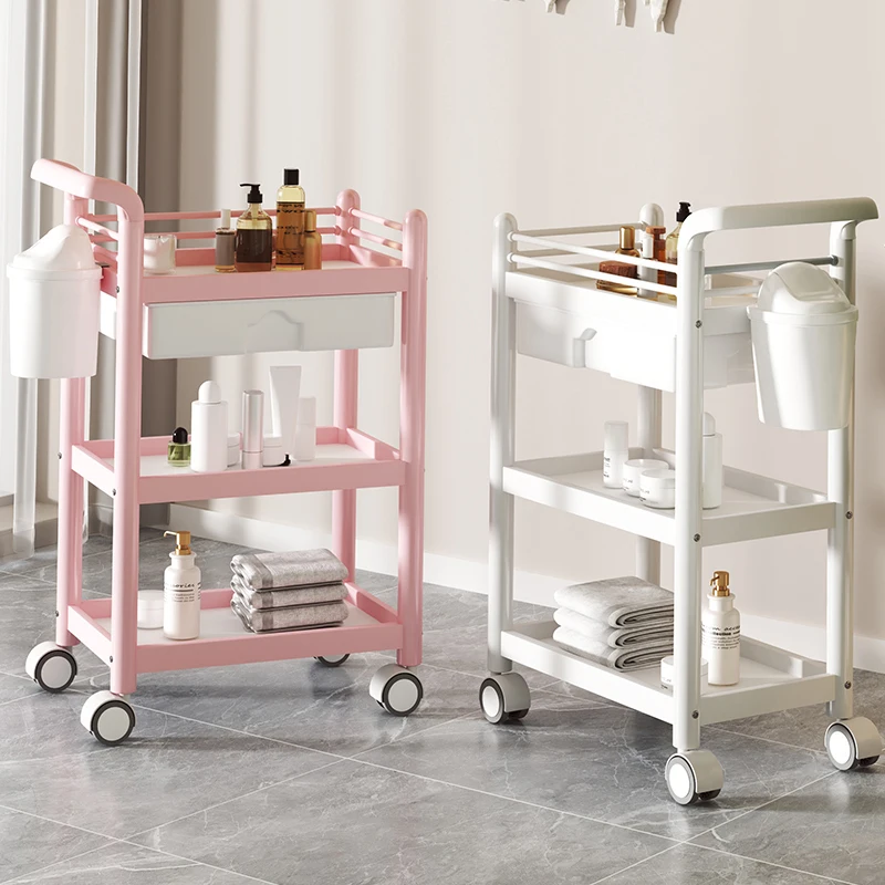 Косметическая роликовая тележка для салона красоты маникюра тату ресниц чайного