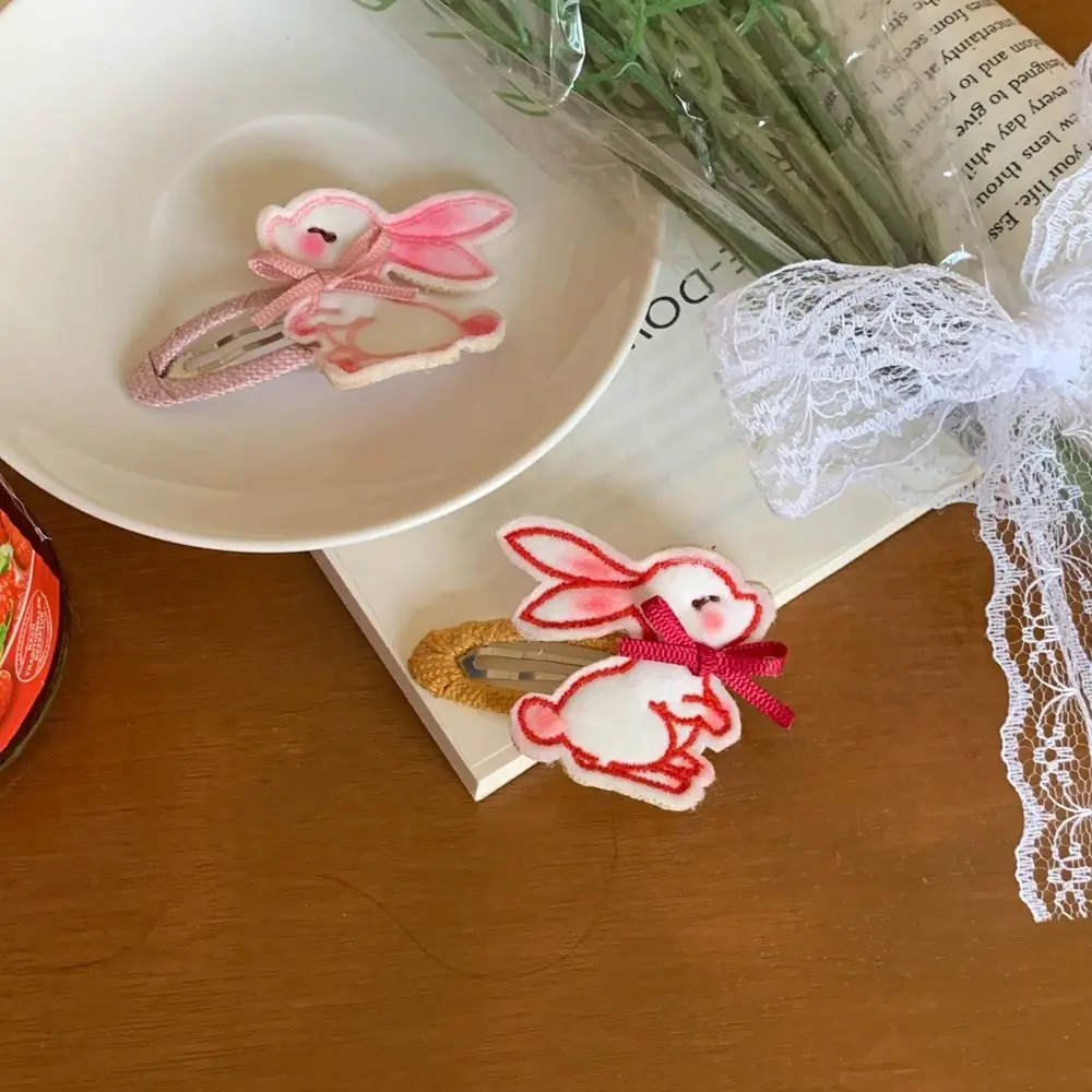 

Clips Hair Side Clips Bow Spring Hairpins Korean Barrettes Cartoon Hairpins Rabbit Hair Clips Women Bb Clips Animals