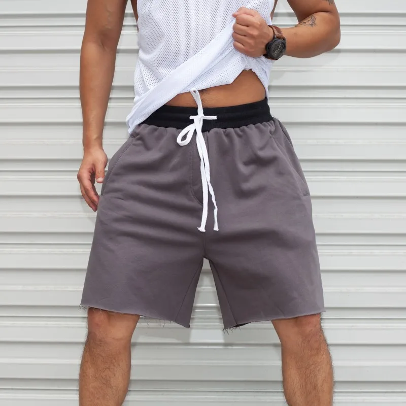 New Mens Breathable Quick Dry Shorts Fitness Bodybuilding Shorts Bermuda Men's Gyms Brand Men Fashion Leisure Cotton Shorts