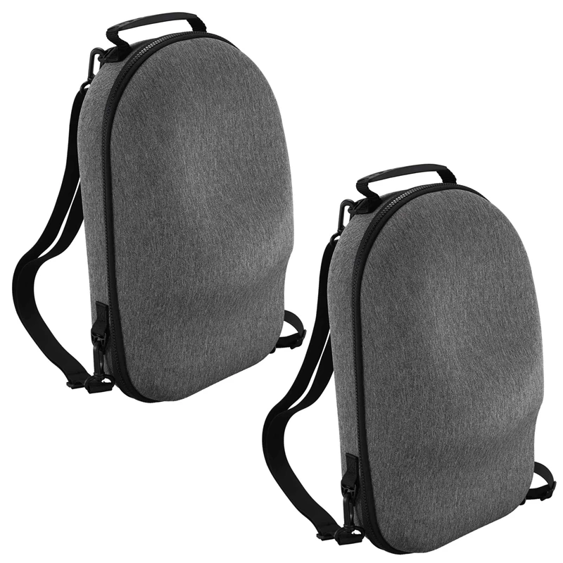 

2X Hard Case Travel Case Protection Bag Protection Bag Carrying Case For Oculus Rift S Vr Gaming Headset(Gray)