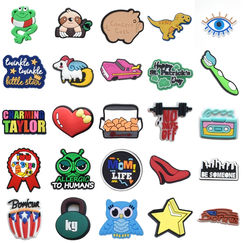 

Shoe Charms Set Jeans Wholesale Bulk Men Para Pins Kids Decorations for Crocs Women Charm Shoes Accessories Packs Girl Boy Gifts