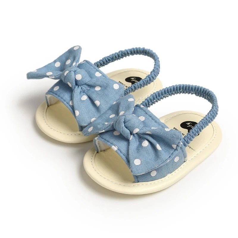 

Polka Dot Sandals Baby Girls Shoes Fashion Newborn Bow Baby Girl Sandals Cotton Princess Sandals Baby Girl Shoes