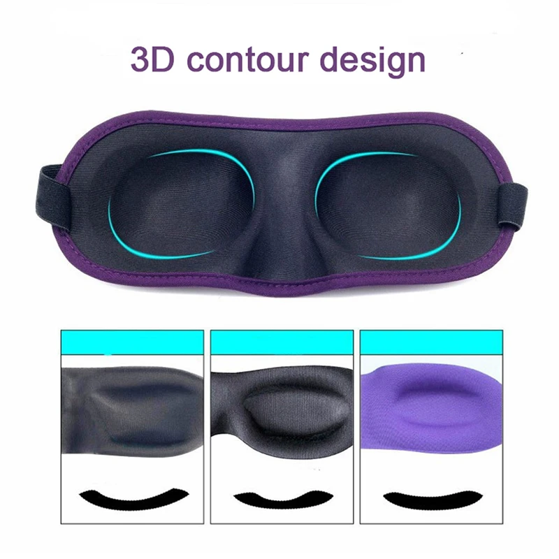 

Natural 3D Sleeping Mask Eyepatch Eye Cover Soft Portable For Eye Travel Relax Sleeping Aid Eye Patch Shading Blindfold Eye Mask