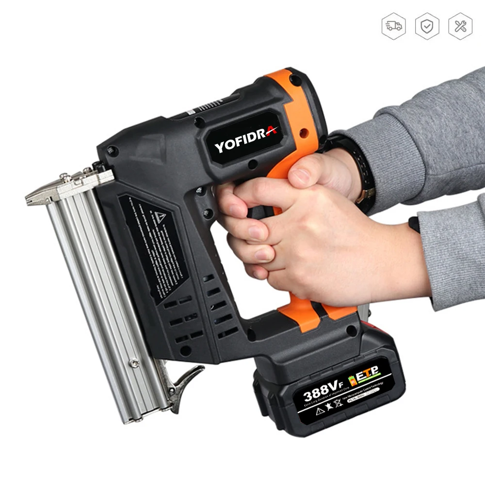 Электрический пистолет для гвоздей F30, беспроводной эффективный инструмент для конструирования мебели, деревообработки, электроинструмент «сделай сам» для Makita, аккумулятор 18 в, 20 в