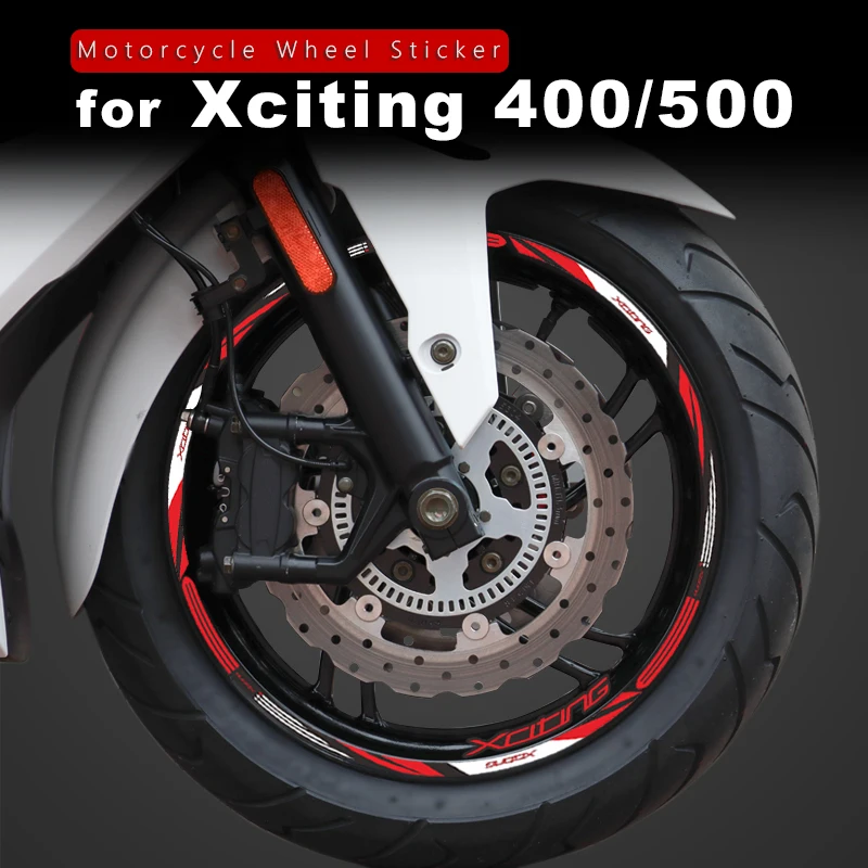 

Motorcycle Wheel Sticker Waterproof Rim Stripe Xciting 400i Accessories for Kymco Xciting 300 400 500 250i 300i 500i 2005-2018