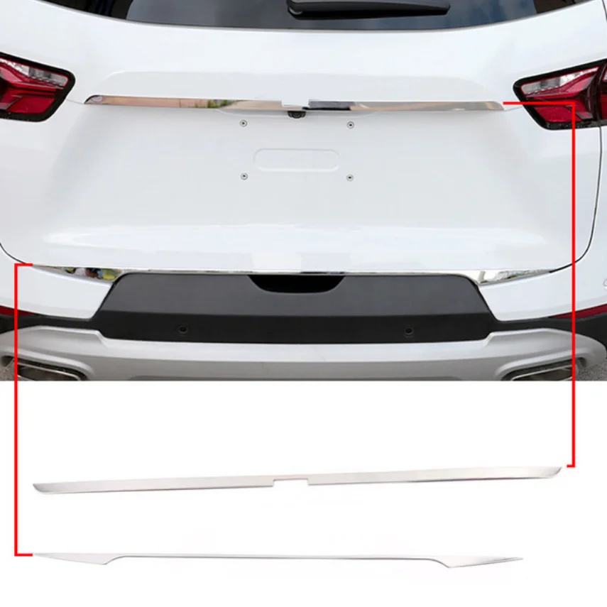 

Аксессуары для Chevrolet Blazer 2019, 2020, 2021, 2022, крышка багажника, крышка багажника, отделка дверной ручки, молдинг, украшение для багажника, ободок