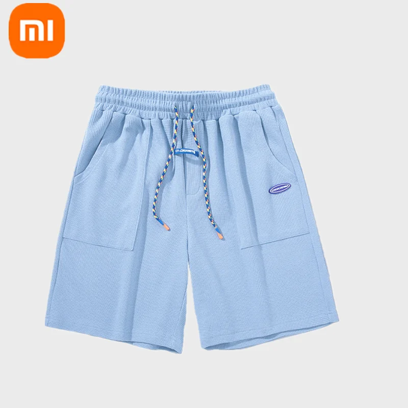 

Newest Xiaomi YOUPIN men's sports basketball shorts skin-friendly breathable letters summer casual straight five-point pants