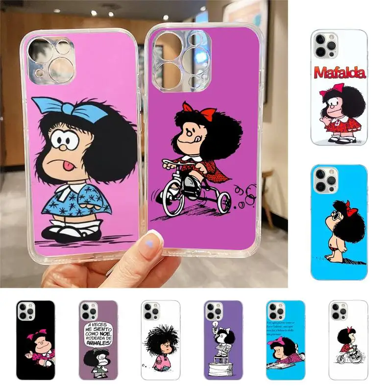 

Mafalda Phone Case For Iphone 7 8 Plus X Xr Xs 11 12 13 Se2020 Mini Mobile Iphones 14 Pro Max Case