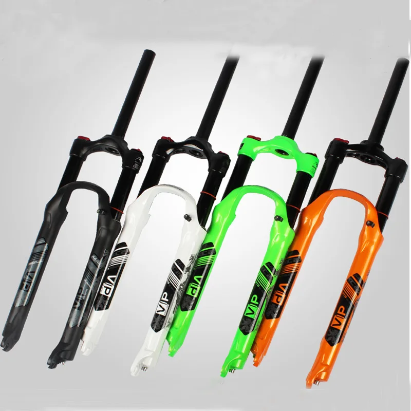 

Aluminum Alloy Bicycle fork MTB mountain bike fork 26 27.5 /29inch bicycle air suspension fork gas fork Black, white, green