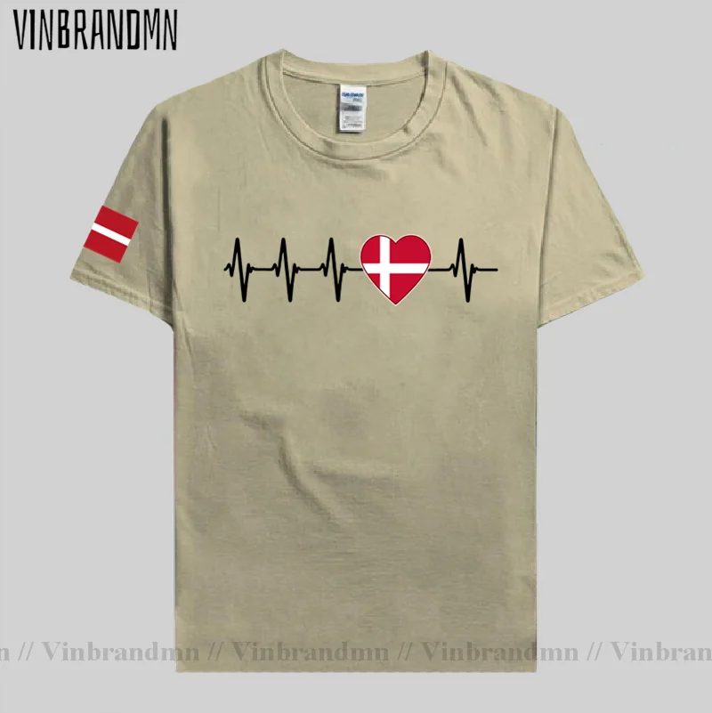 Футболка с изображением сердцебиения в датском стиле футболка для всей семьи