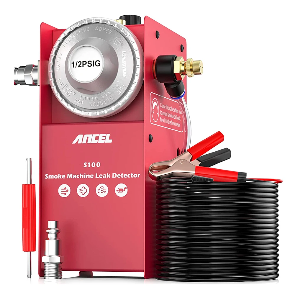 

ANCEL S100 Car Smoke Leak Detector EVAP Vacuum Leakage Locator For DC12V Car Diagnostic Tool Automotive Oil Pipe Smoke Generator