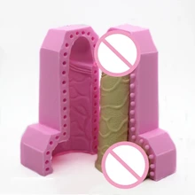 3D Silicone Sexy Adults Mold Men Penis Shaped Candle Soap Mould DIY Fondant Cake Decorating Tools Chocolate Mold Kitchen Gadgets