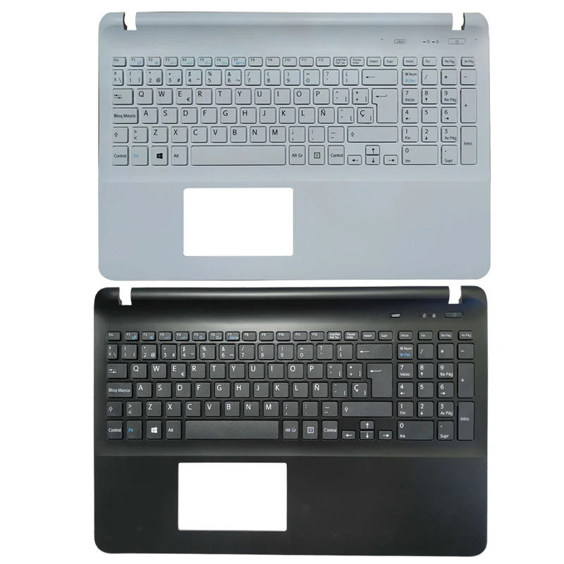 

FOR SONY VAIO FIT15 SVF15 SVF152 SVF153 SVF15E SVF154 SVF153A1QT Spanish laptop keyboard with palmrest upper cover