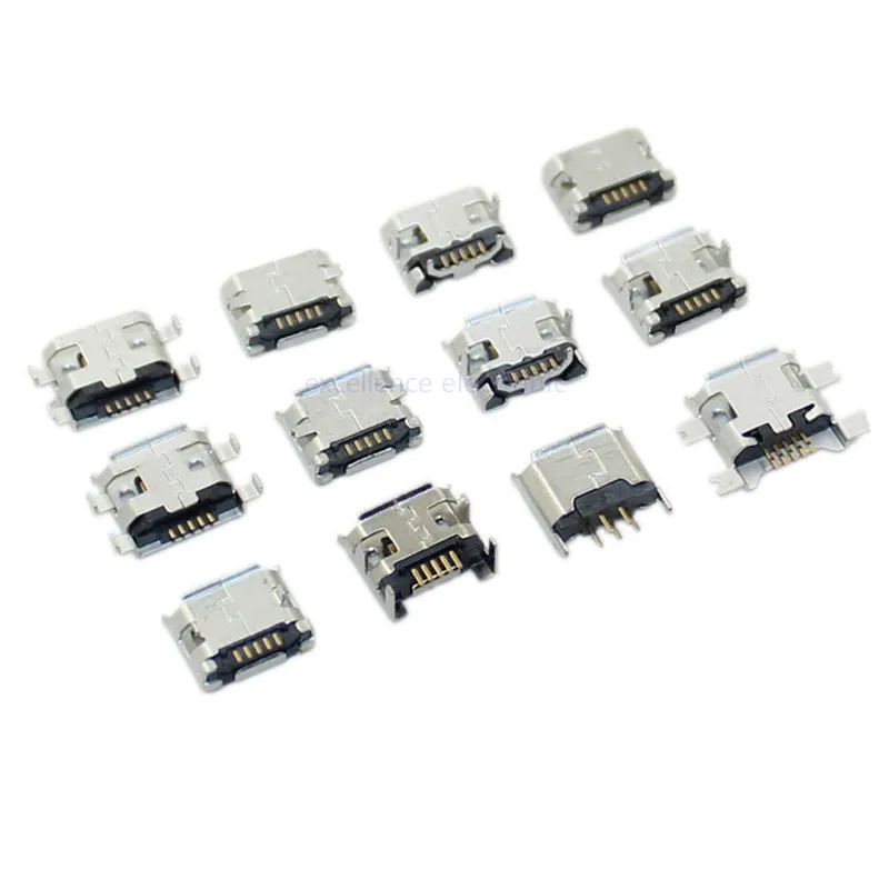 

10 шт./партия, разъёмы Micro USB, 5 Pin