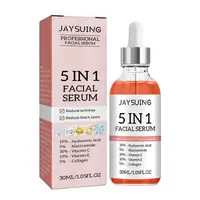 5 In 1 Face Serum Moisturizing Whitening Anti Wrinkle Aging Vitamin C Hyaluronic Acid Facial Serum Shrink Pores Skin Care 30ml 1