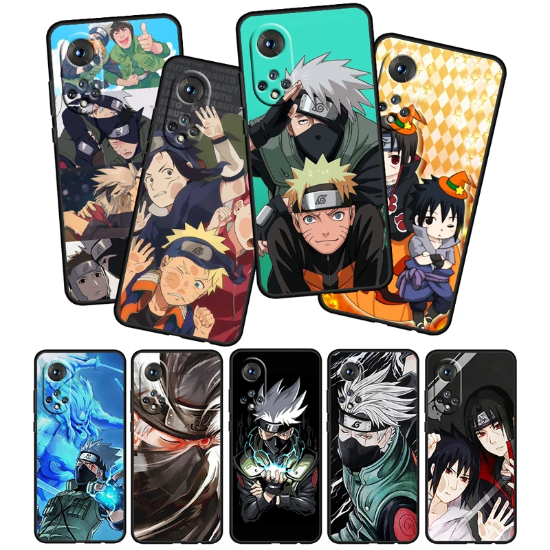 

Cute NARUTO Boys For Honor 60 50 30 20 Pro Plus 5G 4G TPU Funda Coque Capa Magic3 Play5 5T Soft Silicone Black Phone Case Cover