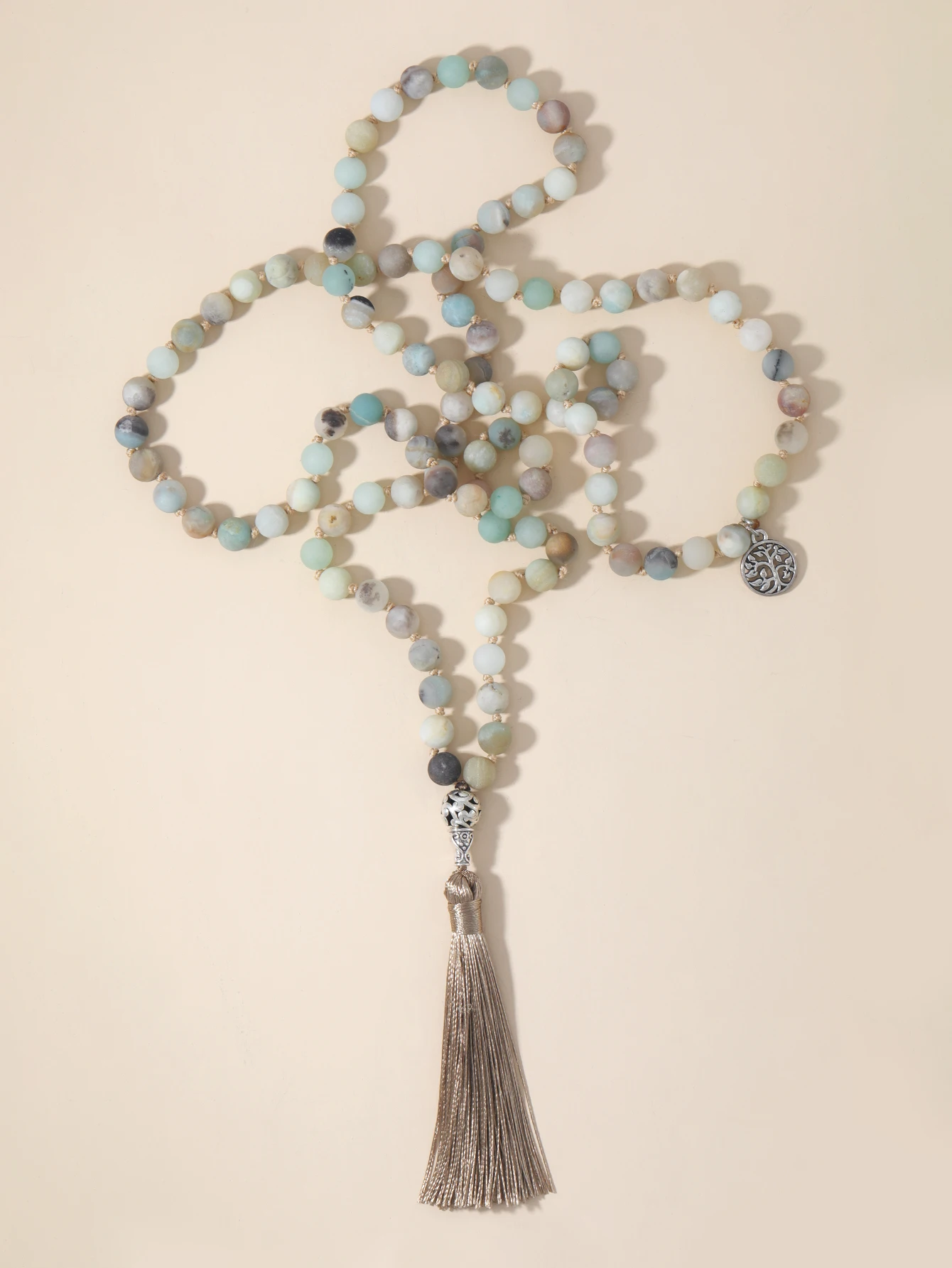 Ожерелье OAIITE 8 мм 108mala из бисера на Amazon мужское трехстороннее ожерелье