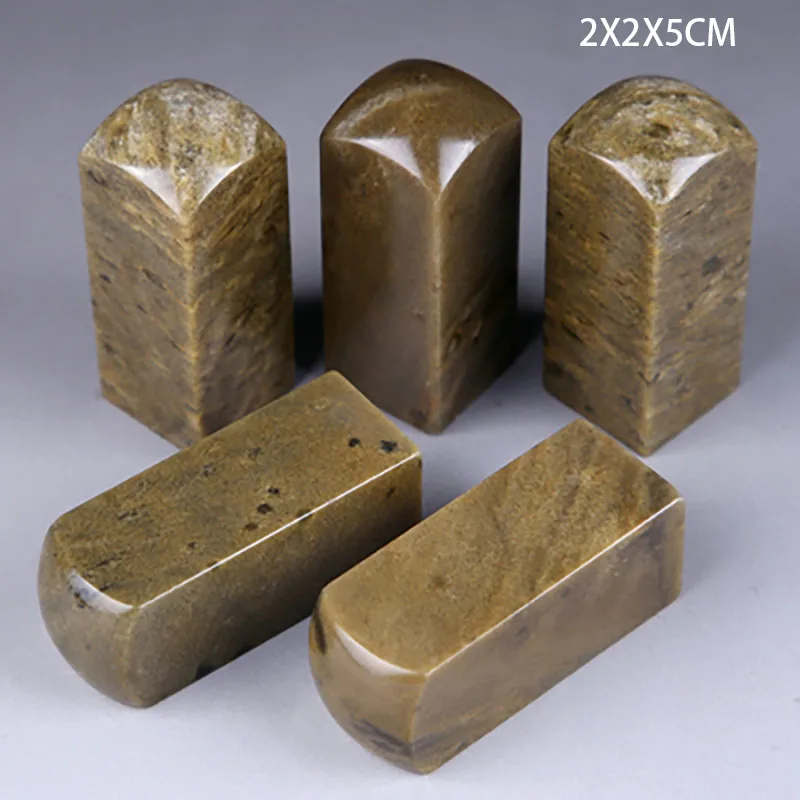 

Seal cutting stone Qingtian dotted ink stone dome seal practice stone 2X2X5CM