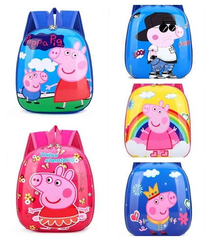 Школьный ранец Peppa Pig для детского сада, рюкзаки с мультипликационным рисунком Джорджа для мальчиков и девочек, школьные подарочные сумки