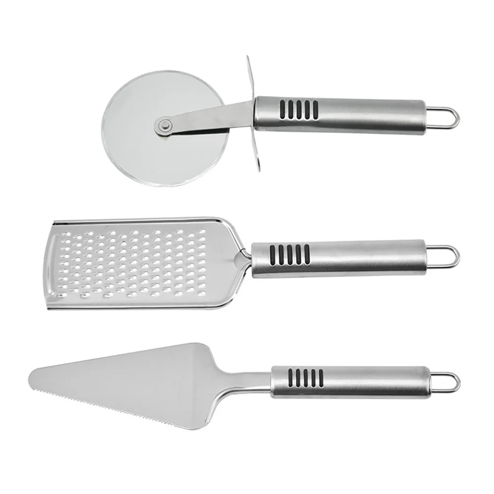 

Stainless Steel Utensils Set Pastry Cutters Pizza Cake Decorating Frosting Spatula Cutting Tools Slicer Kitchen